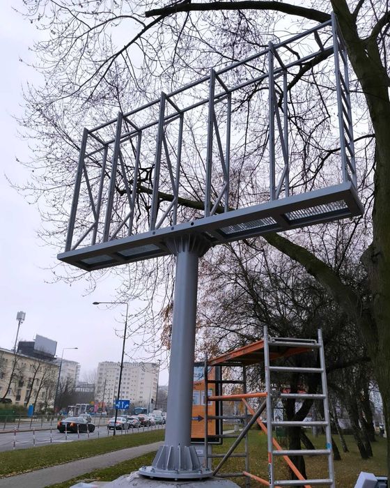 konstrukcje stalowe pod banery reklamowe / billboard reklama baner