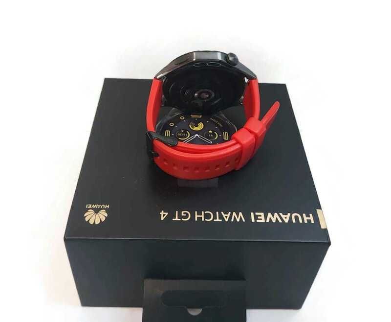 Smartwatch Huawei Watch GT 4 czarny (czerwony pasek)