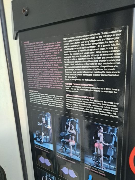 Máquina de Musculação Multifuncional Marcy – Tudo Funciona
