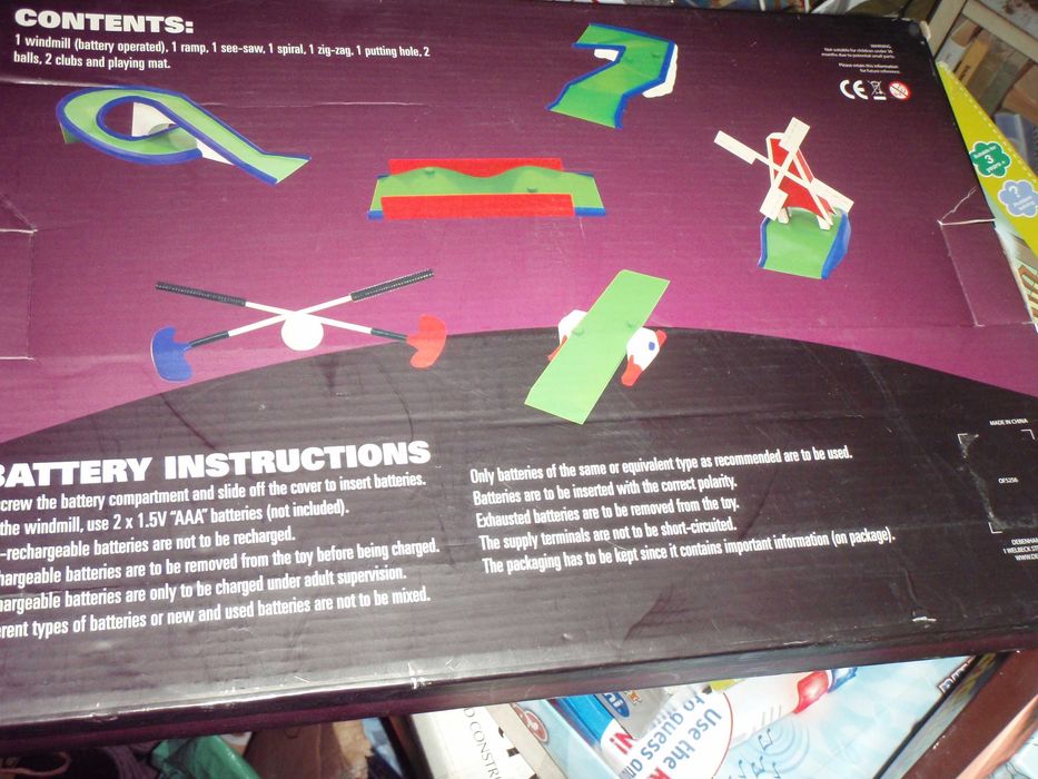 DESKOP GOLF - mini golf, dołek +6 przeszkód, wersja domowa nowa gra