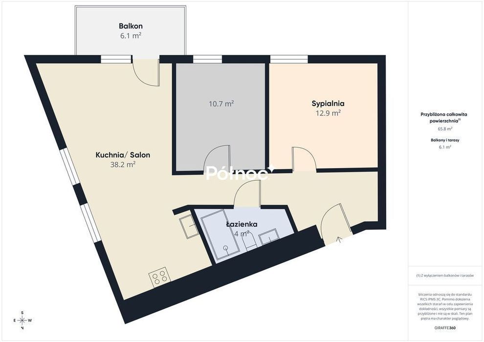 3-pokojowe / Warszawska 66 / balkon / winda