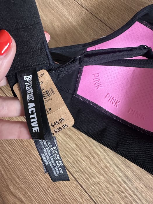 Pink active nowy stanik sportowy S victoria’s secret