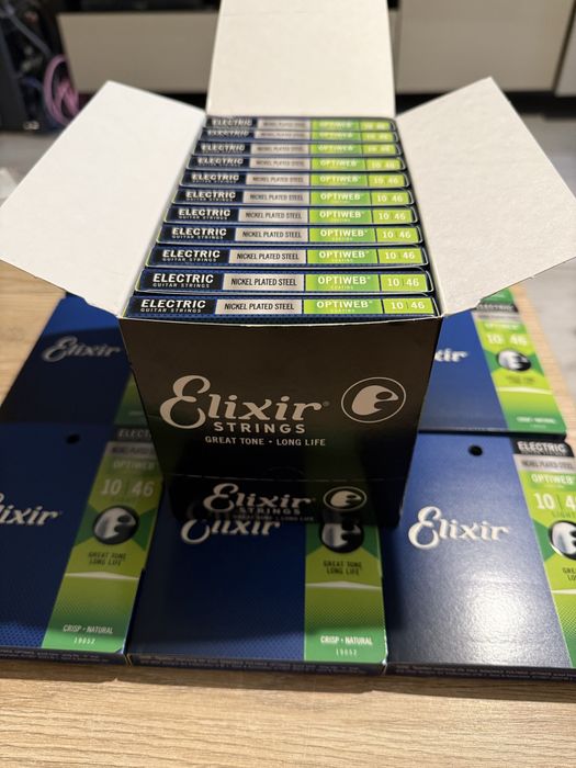 5 paczek Oryginalne struny Elixir OptiWeb 10-46 z polskiej dystrybucji