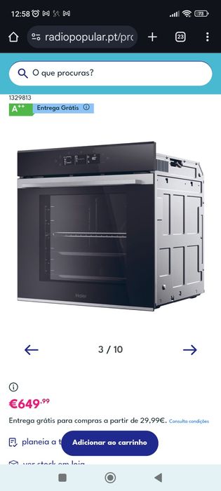 FORNO HAIER H6 ID25G3YTX - Novo embalado