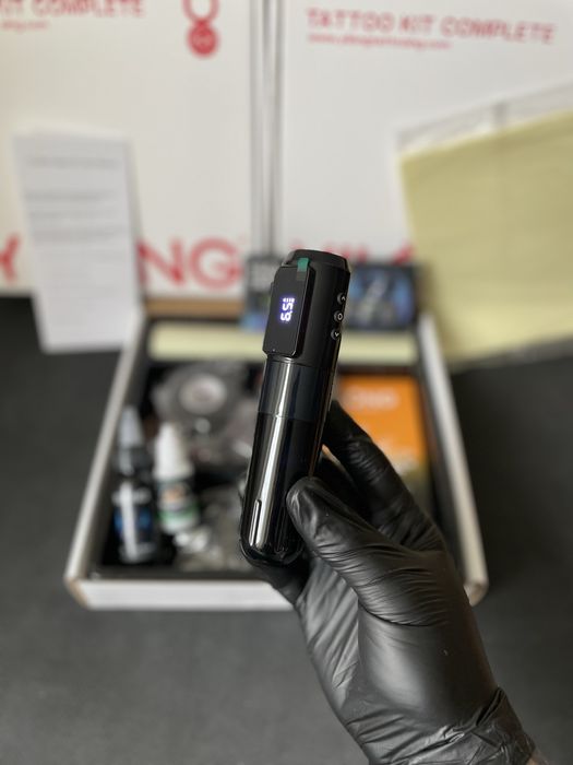 ‼️ Распродажа ‼️ Тату набор беспроводная тату машинка краски иглы