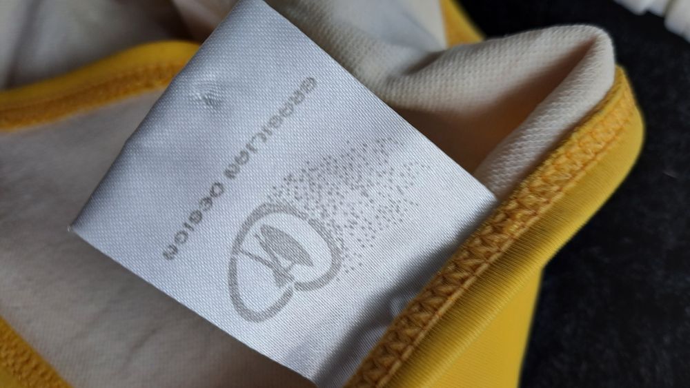Żółte bikini L XL markowe motylki