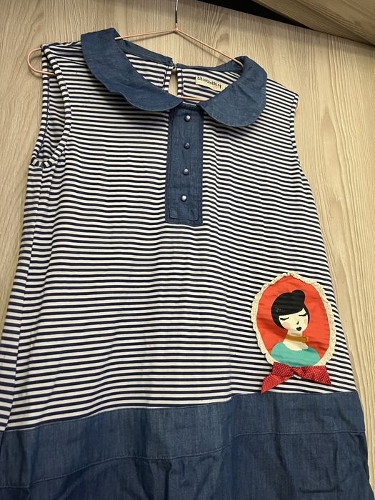 Vestido Titisclothing de ganga com riscas