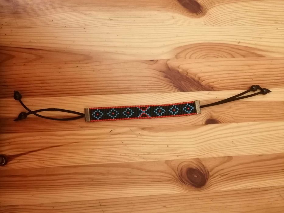 Bransoletka z koralików ręcznie robiona handmade.