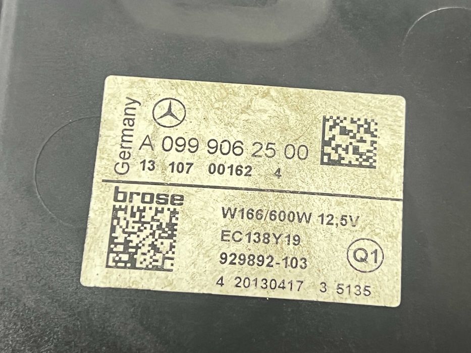 Вентилятор охлаждения Mercedes ML W166 GLE вентилятор кондиционера