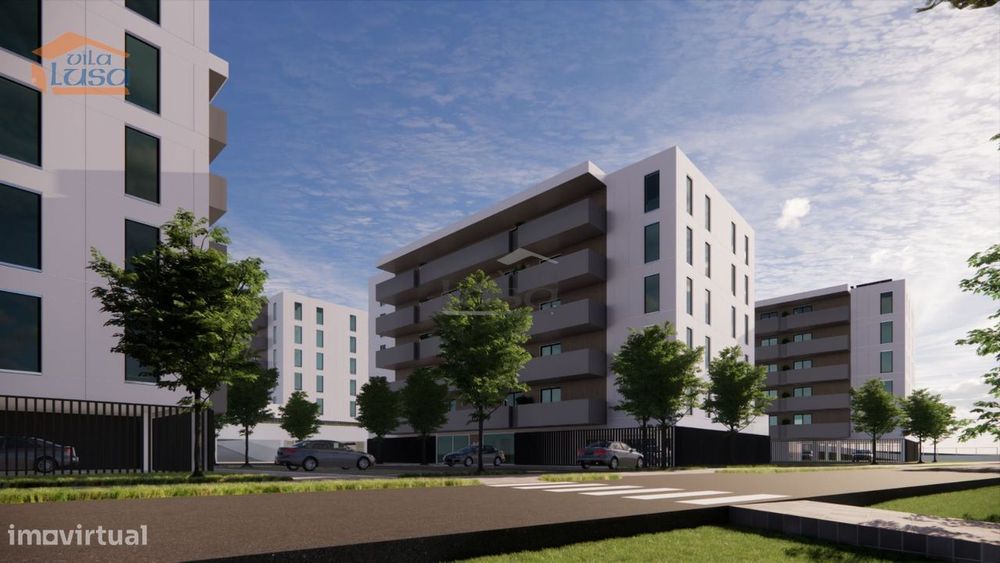 Apartamento T1 Novo varanda e lugar de garagem Vilar de Paraiso, Vi...