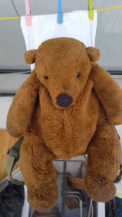Mochila pequena criança urso