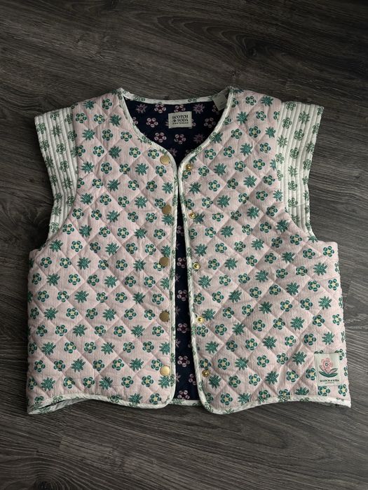 двохсторонній жилет печворк стьобаний SCOTCH & SODA