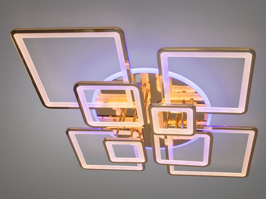 Сучасна LED люстра з пультом, диммером та підсвіткою, 225W