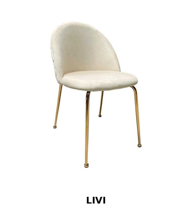 Krzesła Tapicerowane Welurowe Złote Nogi Nowe Różne Modele Glamour