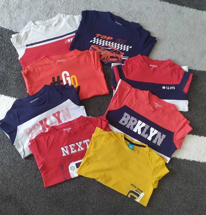 Koszulki chłopięce r.122/128 ~ Kraków