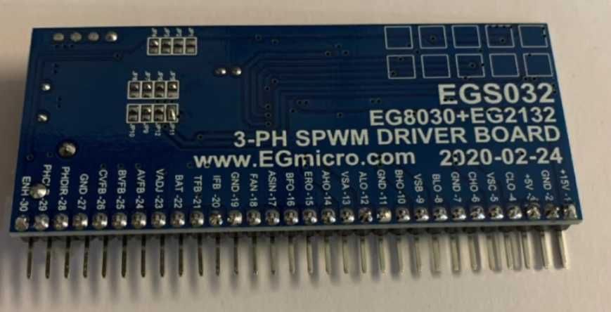 EGS032, EGS031 (EG8030+EG2132). Плата драйвера трехфазного инвертора.