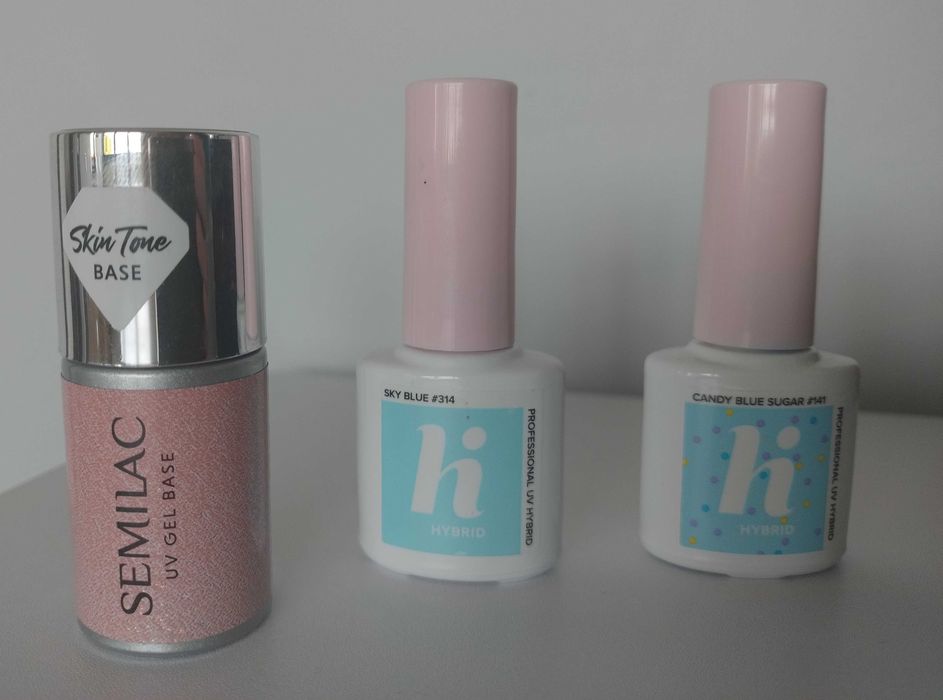 Lakiery hybrydowe - Semilac, dwa lakiery hi hybryd