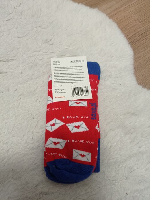 Skarpety Soxo I Love You Walentynki