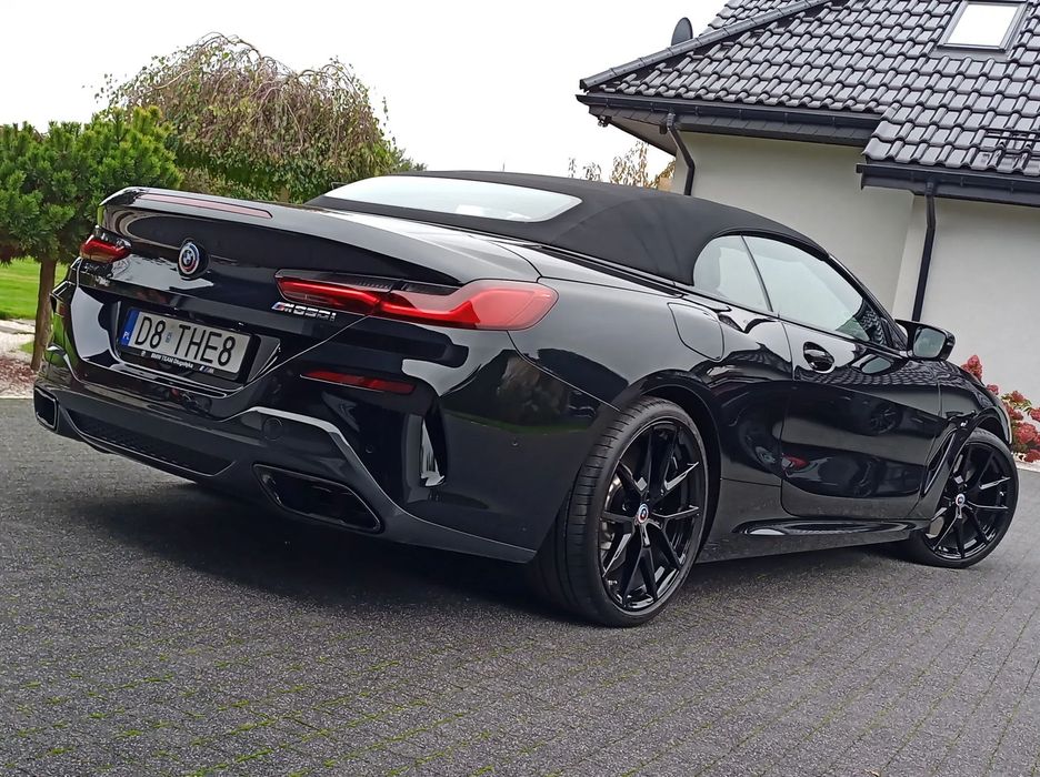 BMW Seria 8 M850i Cabrio Individual BLACK Lift Salon PL