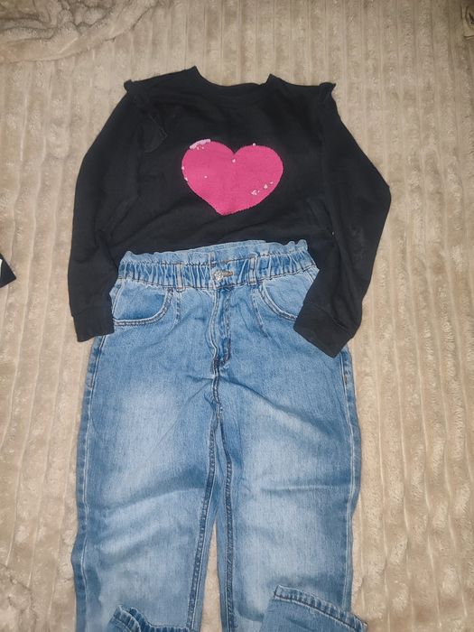 Джинси світшот для дівчинки