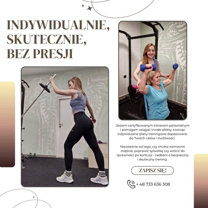 Trening personalny 1 na 1 - kameralne studio treningowe