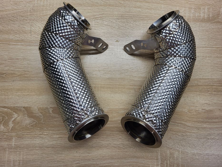 Даунпайп + мідпайп BMW M5 F90 downpipe + midpipe БМВ М5 Ф90