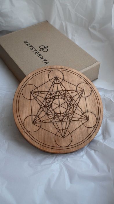 Дощечка з символом Куб Метатрона