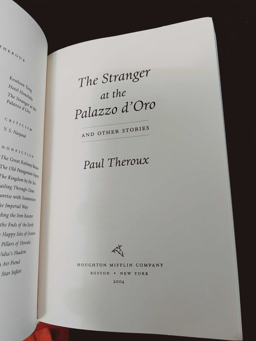 Paul Theroux – The Stranger at the Palazzo d'Oro and other stories