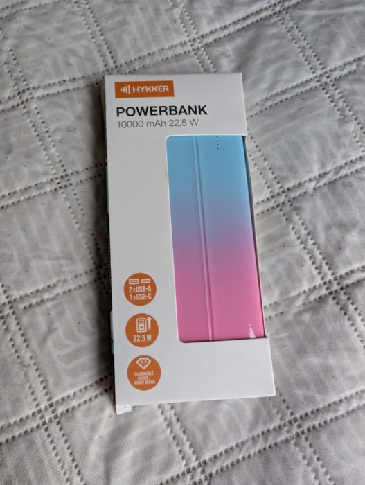Powerbank Hykker 10000 mAh różowy ombre cieniowany