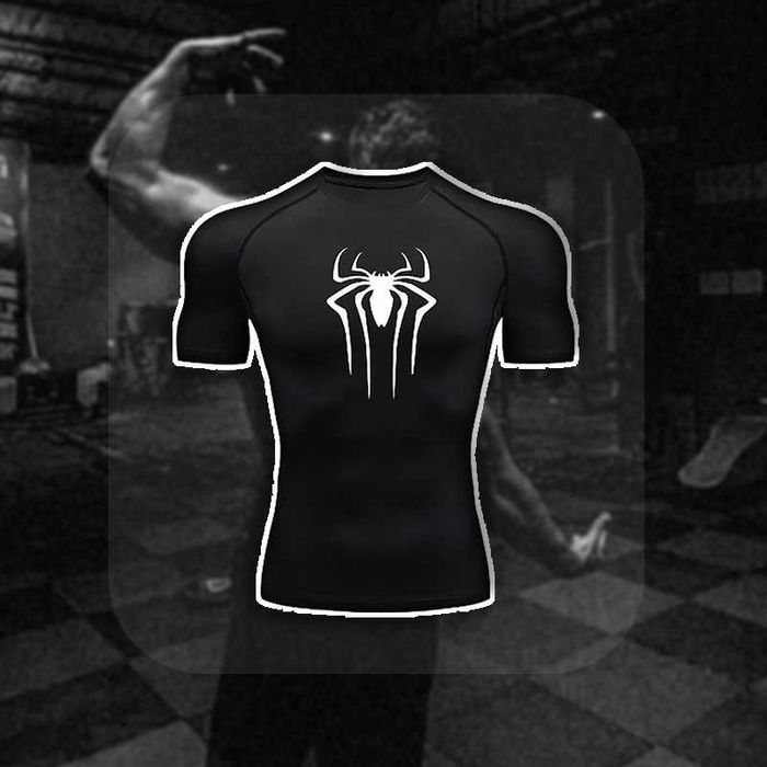 Компрессионная футболка "Spider" для спортзала