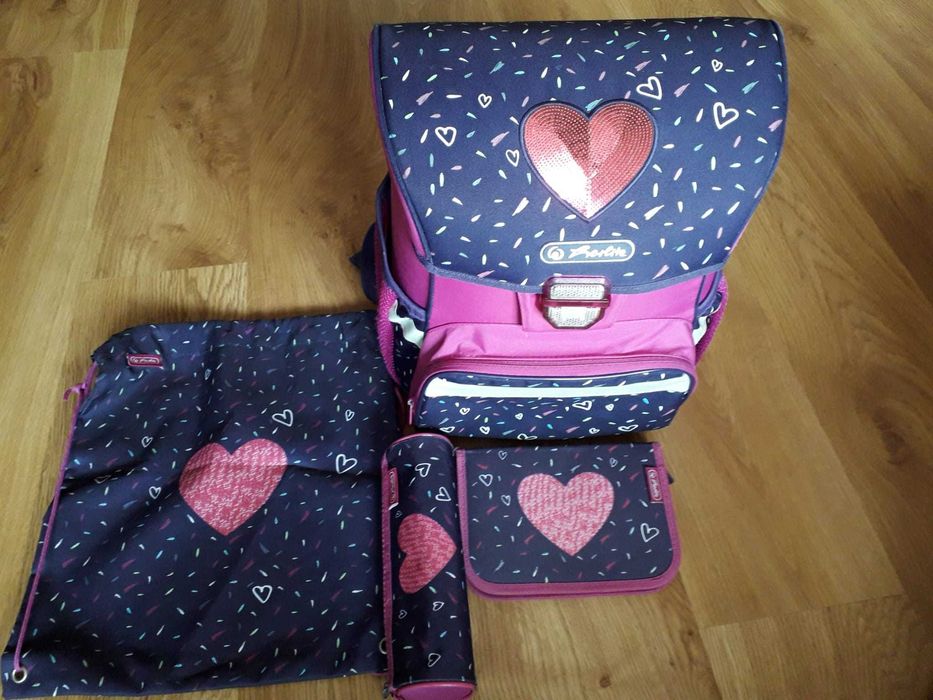 Tornister, piórnik duży i mały,worek- HERLITZ LOOP