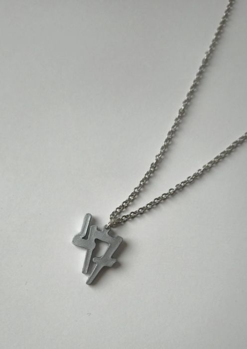 Srebrny łańcuszek z zawieszką 47 OKI | Kultowy Naszyjnik | Chain
