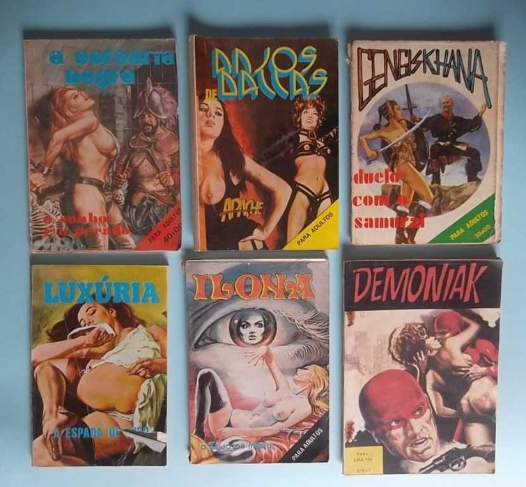 BD erótica para adultos, anos 70. Várias coleções, ver fotos.