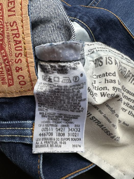 Spodnie jeansowe szerokie Levi’s 511 baggy jeans pants