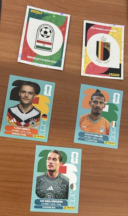 25 Cromos Mundial 2026 - Oficial Panini