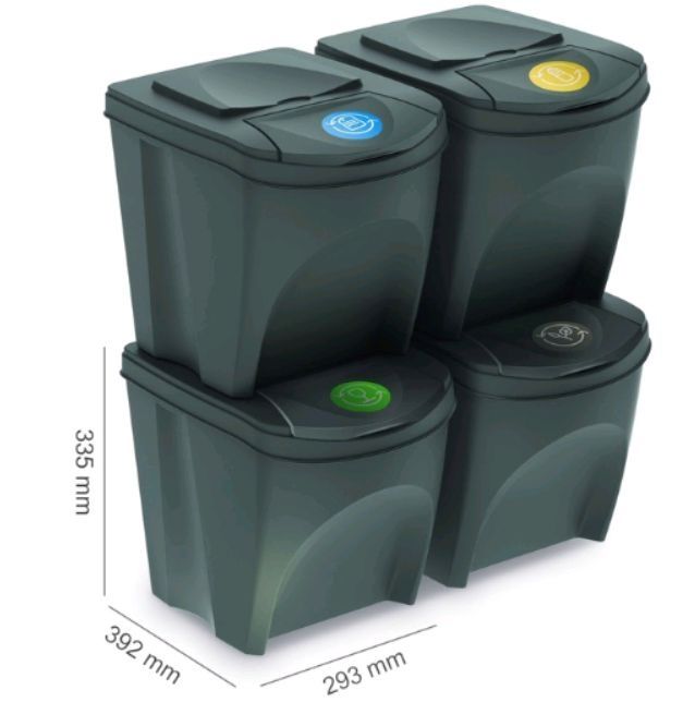 Sprzedam kosze do segregacji śmieci 4x25l