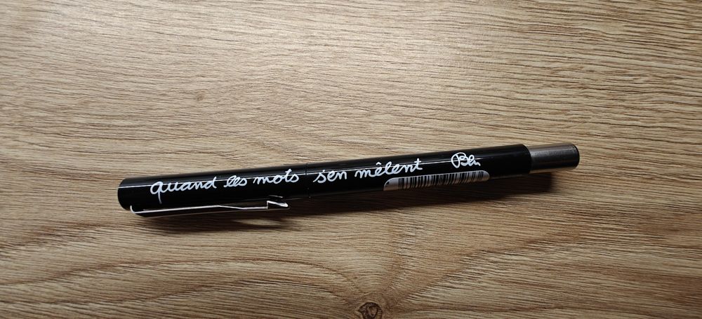 Étui Stylo Collector Ben Vautier Pour Parker - Semi-rigide, Aluminium Noir, Neuf Sans Emballage