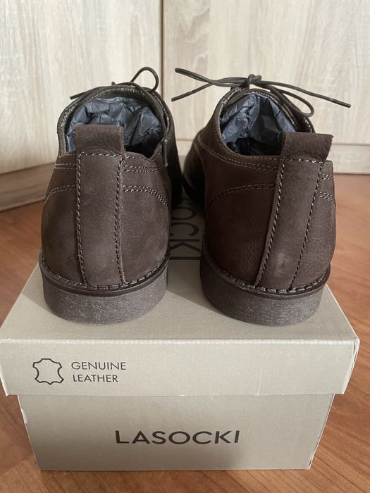 Nowe Buty półbuty męskie skórzane r.41 f. Lasocki