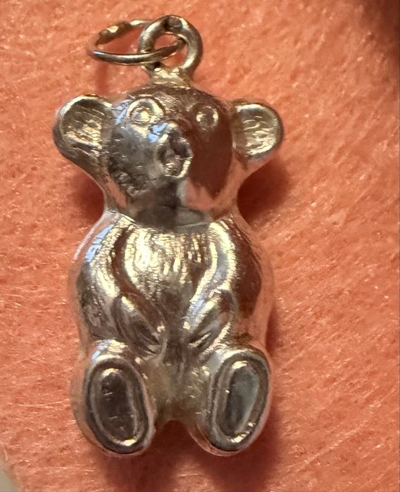 Urso em prata para fio