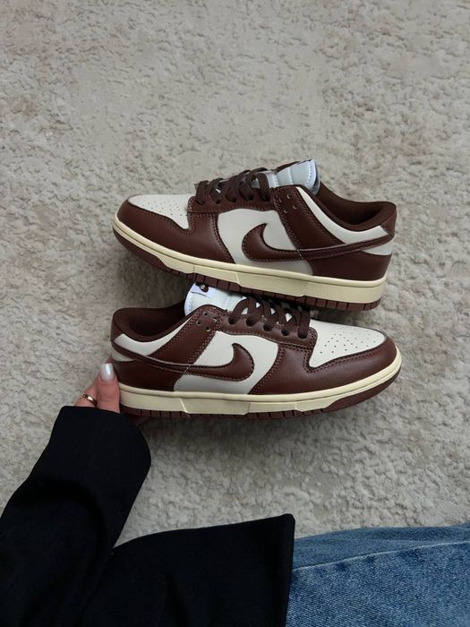 Nike Dunk Low Brown White (Cacao / Chocolate) Найк Взуття Кросівки ТОП