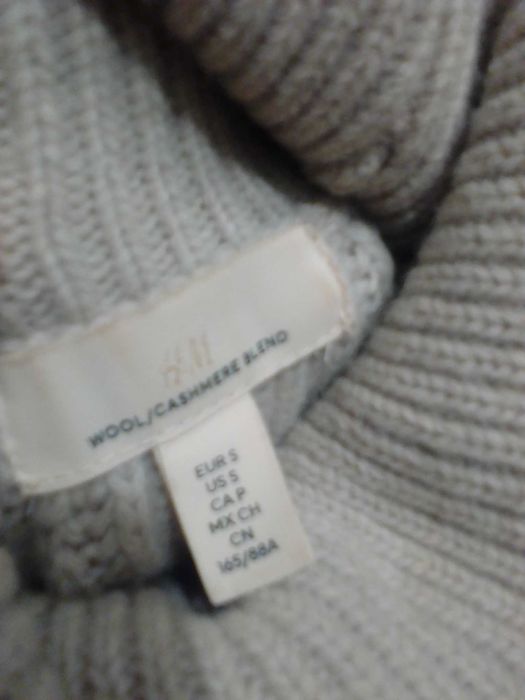 Свитер H§М женский укороченный (кроп)wool/cashmere.