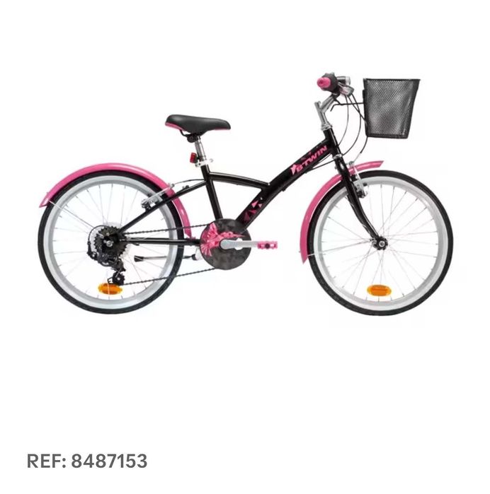 Bicicleta Polivalente Original 20 polegadas 500 rosa da B'Twin (Decathlon)