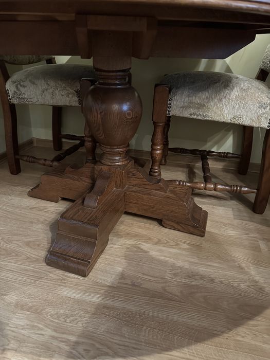 Stół,4 krzesła, antyk