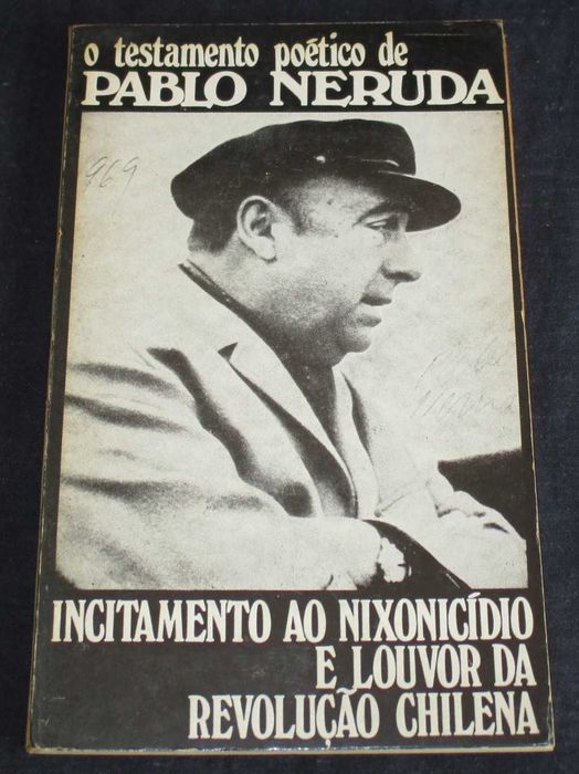 Livro O Testamento Poético de Pablo Neruda 1ª edição 1975