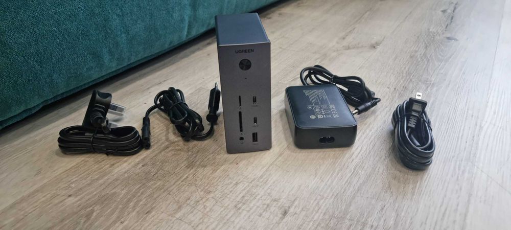UGREEN CM843 85489 док станція USB-C 14в1 4K 120Hz HDMI DP RJ45 хаб для ноутбука MacBook Windows Type-C Asus rog мак бук асус док станция монитор