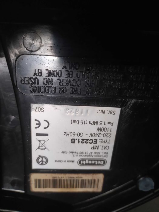 Máquina de café Delonghi para peças