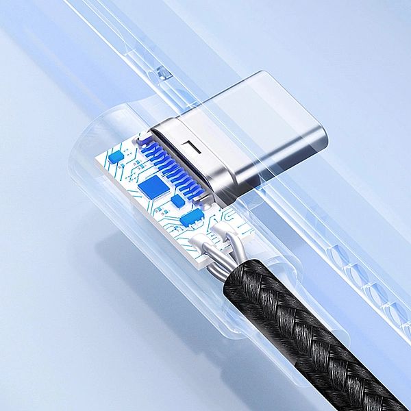 Ugreen kabel kątowy 90° USB C - USB 2.0/480Mb/s 3A 3m czarny (US176)
