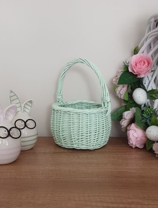 Koszyczek bombka mały miętowy wielkanocny