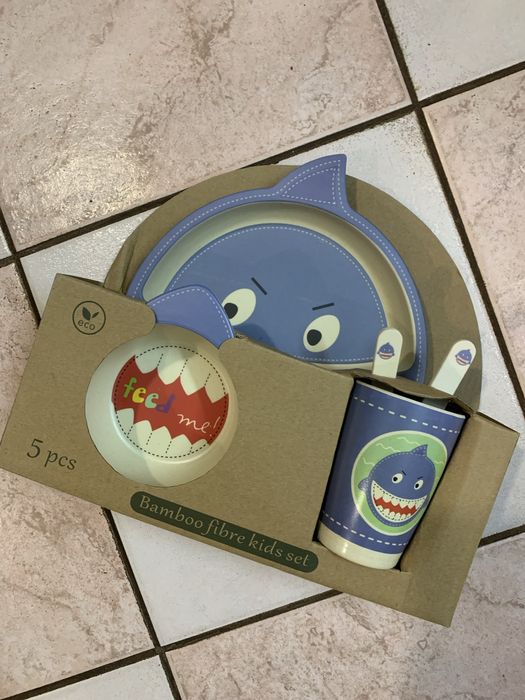 Набор детской посуды бамбук