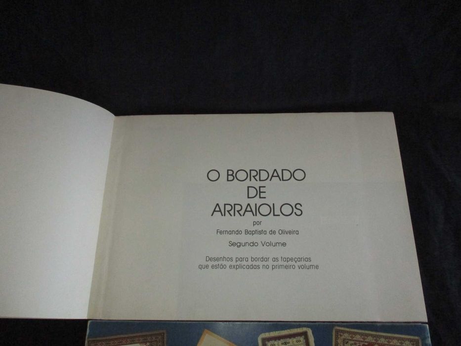 Livros O Bordado de Arraiolos Baptista de Oliveira com caixa